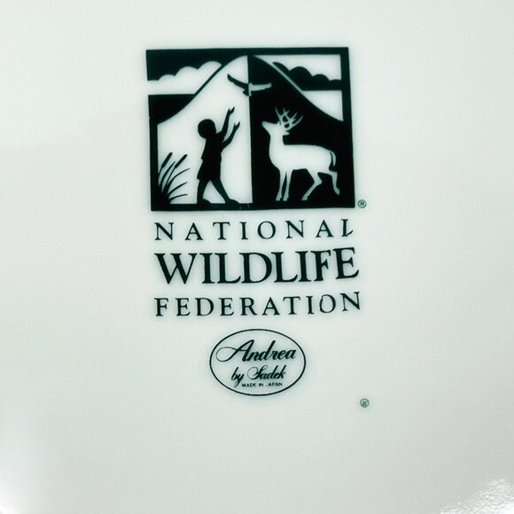 Christmas Cardinal Plate Andrea by Sedak National Wildlife Federation 10” Japan - Picture 6 of 8